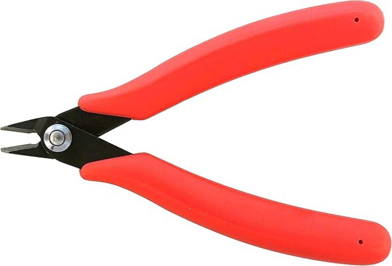 The Beadsmith Heavy Duty Side Cutter with Blue Comfort Grip Handle and no Spring, Tool for Jewelry Making, Electronics or Micro Mechanics